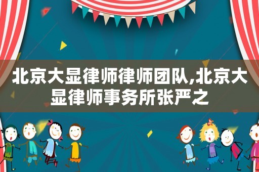 北京大顯律師律師團隊,北京大顯律師事務(wù)所張嚴之