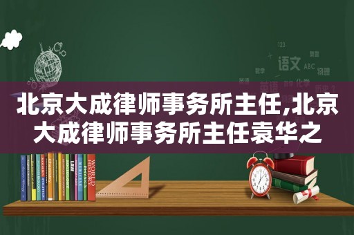 北京大成律師事務所主任,北京大成律師事務所主任袁華之