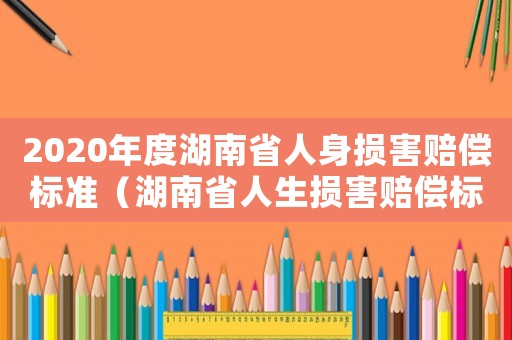 2020年度湖南省人身損害賠償標(biāo)準(zhǔn)（湖南省人生損害賠償標(biāo)準(zhǔn)）