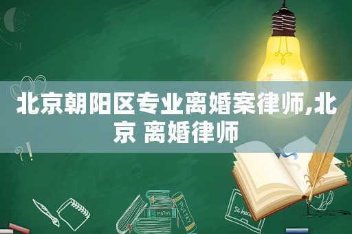 北京朝陽區(qū)專業(yè)離婚案律師,北京 離婚律師