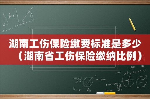 湖南工傷保險(xiǎn)繳費(fèi)標(biāo)準(zhǔn)是多少（湖南省工傷保險(xiǎn)繳納比例）
