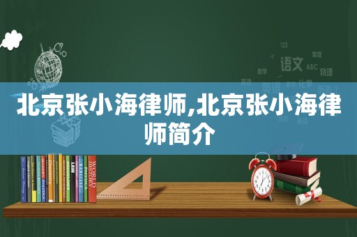 北京張小海律師,北京張小海律師簡(jiǎn)介