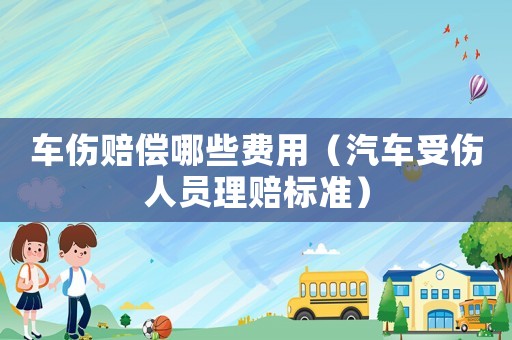車傷賠償哪些費(fèi)用（汽車受傷人員理賠標(biāo)準(zhǔn)）