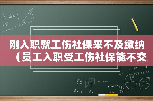 剛?cè)肼毦凸绫聿患袄U納（員工入職受工傷社保能不交嗎）