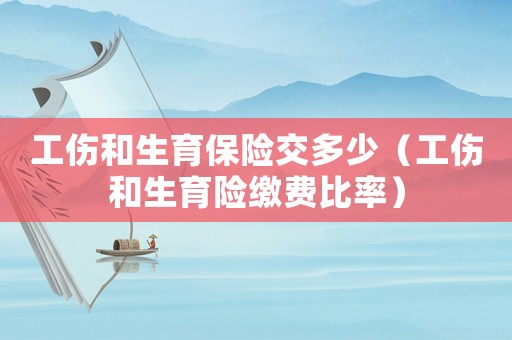 工傷和生育保險交多少（工傷和生育險繳費比率）