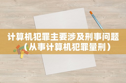 計(jì)算機(jī)犯罪主要涉及刑事問(wèn)題（從事計(jì)算機(jī)犯罪量刑）