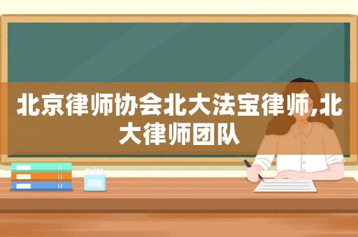 北京律師協(xié)會北大法寶律師,北大律師團隊
