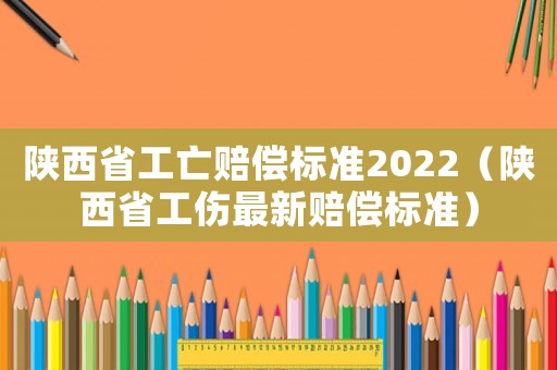 陜西省工亡賠償標(biāo)準2022（陜西省工傷最新賠償標(biāo)準）