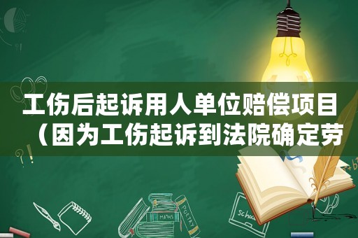 工傷后起訴用人單位賠償項目（因?yàn)楣鹪V到法院確定勞動關(guān)系）