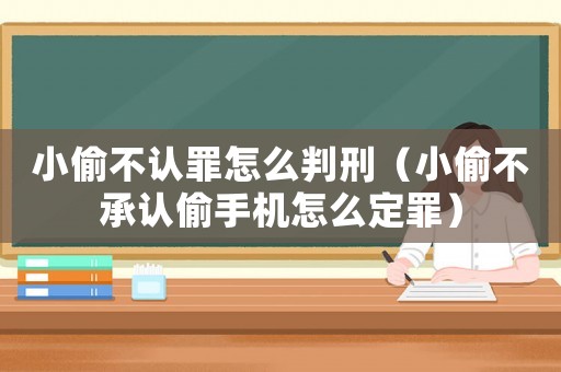 小偷不認(rèn)罪怎么判刑（小偷不承認(rèn)偷手機(jī)怎么定罪）