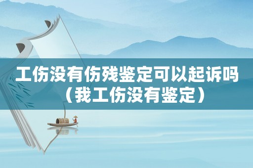 工傷沒(méi)有傷殘鑒定可以起訴嗎（我工傷沒(méi)有鑒定）
