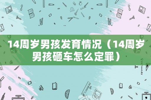 14周歲男孩發(fā)育情況（14周歲男孩砸車怎么定罪）