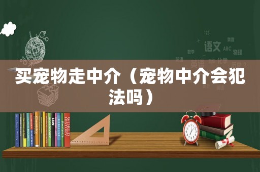買(mǎi)寵物走中介（寵物中介會(huì)犯法嗎）