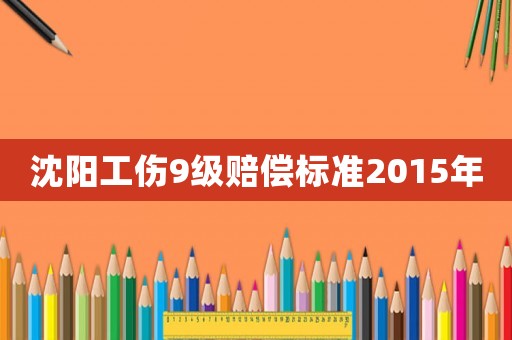 沈陽工傷9級賠償標(biāo)準(zhǔn)2015年