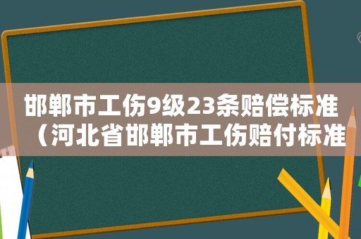 邯鄲市工傷9級(jí)23條賠償標(biāo)準(zhǔn)（河北省邯鄲市工傷賠付標(biāo)準(zhǔn)）