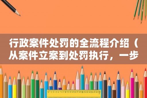 行政案件處罰的全流程介紹（從案件立案到處罰執(zhí)行，一步不少）