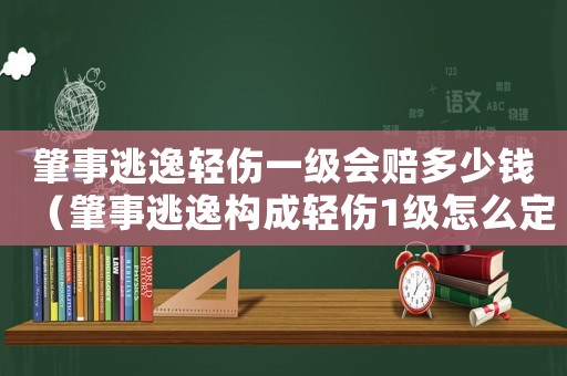 肇事逃逸輕傷一級(jí)會(huì)賠多少錢（肇事逃逸構(gòu)成輕傷1級(jí)怎么定罪）