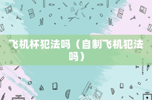 飛機(jī)杯犯法嗎（自制飛機(jī)犯法嗎）