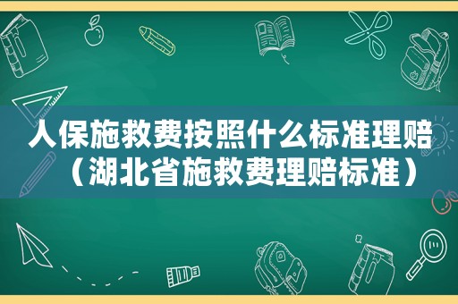 人保施救費(fèi)按照什么標(biāo)準(zhǔn)理賠（湖北省施救費(fèi)理賠標(biāo)準(zhǔn)）