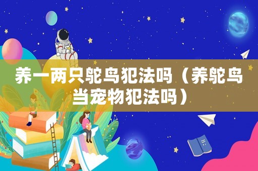 養(yǎng)一兩只鴕鳥犯法嗎（養(yǎng)鴕鳥當(dāng)寵物犯法嗎）