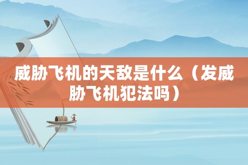 威脅飛機的天敵是什么（發(fā)威脅飛機犯法嗎）