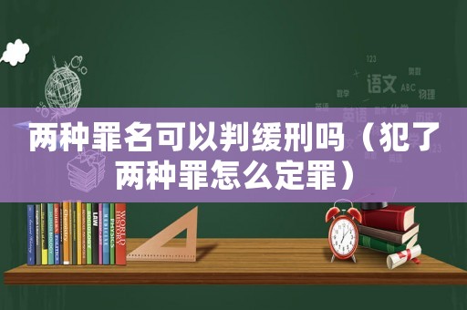 兩種罪名可以判緩刑嗎（犯了兩種罪怎么定罪）