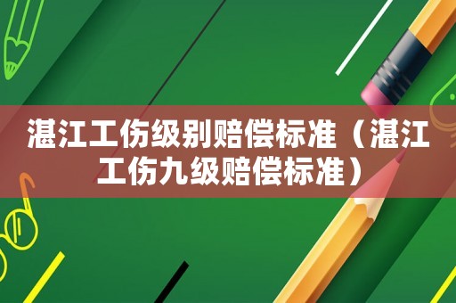 湛江工傷級(jí)別賠償標(biāo)準(zhǔn)（湛江工傷九級(jí)賠償標(biāo)準(zhǔn)）