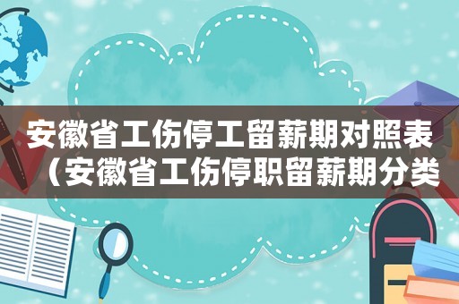 安徽省工傷停工留薪期對(duì)照表（安徽省工傷停職留薪期分類表）