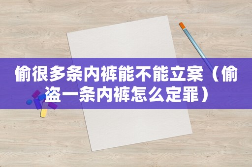 偷很多條內(nèi)褲能不能立案（偷盜一條內(nèi)褲怎么定罪）