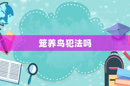 籠養(yǎng)鳥犯法嗎