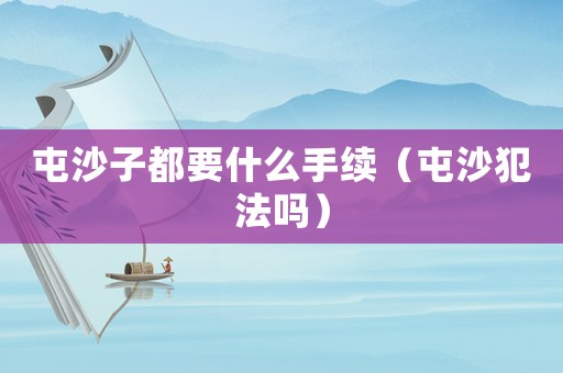 屯沙子都要什么手續(xù)（屯沙犯法嗎）