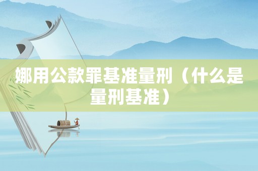 娜用公款罪基準(zhǔn)量刑（什么是量刑基準(zhǔn)）