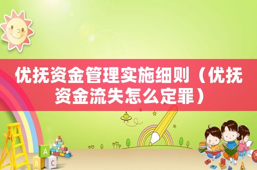 優(yōu)撫資金管理實施細(xì)則（優(yōu)撫資金流失怎么定罪）