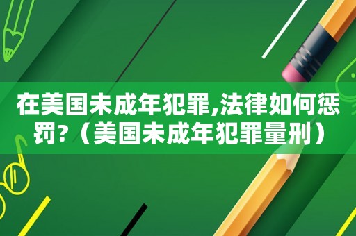 在美國(guó)未成年犯罪,法律如何懲罰?（美國(guó)未成年犯罪量刑）
