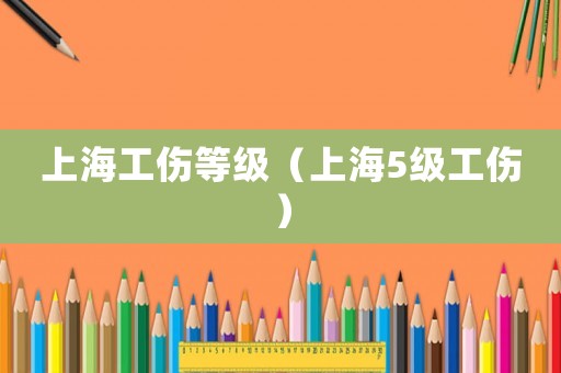 上海工傷等級(jí)（上海5級(jí)工傷）