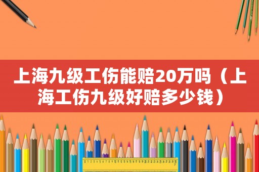 上海九級(jí)工傷能賠20萬嗎（上海工傷九級(jí)好賠多少錢）
