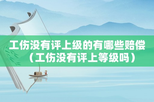 工傷沒有評上級的有哪些賠償（工傷沒有評上等級嗎）