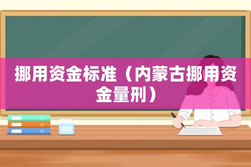 挪用資金標(biāo)準(zhǔn)（內(nèi)蒙古挪用資金量刑）