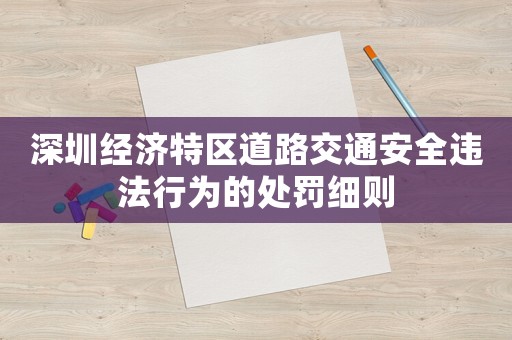 深圳經(jīng)濟(jì)特區(qū)道路交通安全違法行為的處罰細(xì)則