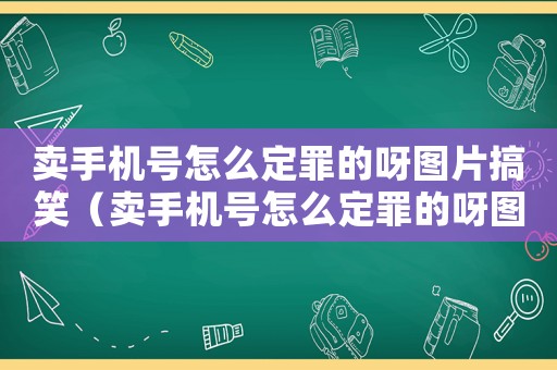 賣手機(jī)號(hào)怎么定罪的呀圖片搞笑（賣手機(jī)號(hào)怎么定罪的呀圖片）