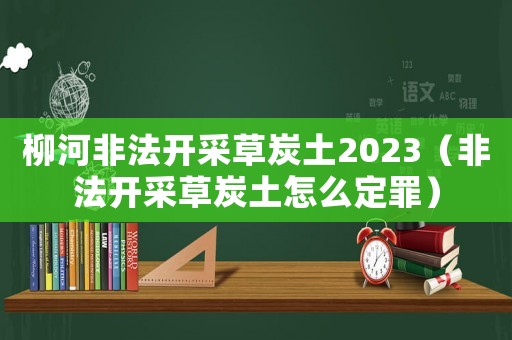 柳河非法開(kāi)采草炭土2023（非法開(kāi)采草炭土怎么定罪）