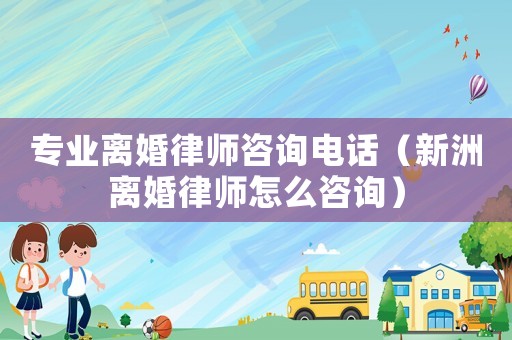 專業(yè)離婚律師咨詢電話（新洲離婚律師怎么咨詢）
