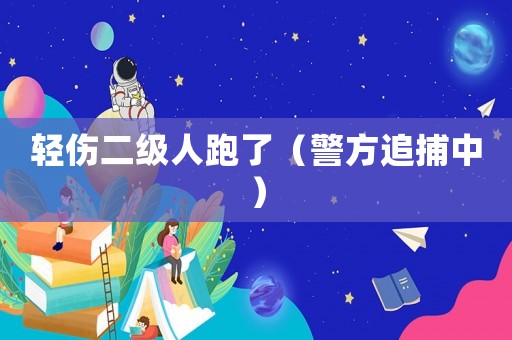 輕傷二級人跑了（警方追捕中）