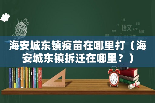 海安城東鎮(zhèn)疫苗在哪里打（海安城東鎮(zhèn)拆遷在哪里？）