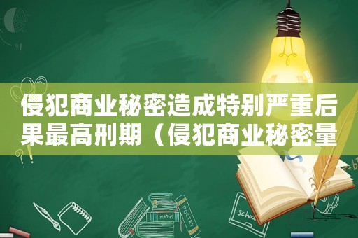 侵犯商業(yè)秘密造成特別嚴(yán)重后果最高刑期（侵犯商業(yè)秘密量刑標(biāo)準(zhǔn)）