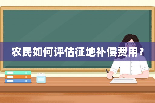 農(nóng)民如何評(píng)估征地補(bǔ)償費(fèi)用？