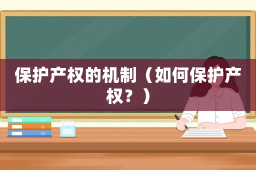 保護(hù)產(chǎn)權(quán)的機(jī)制（如何保護(hù)產(chǎn)權(quán)？）