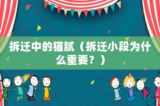 拆遷中的貓膩（拆遷小段為什么重要？）