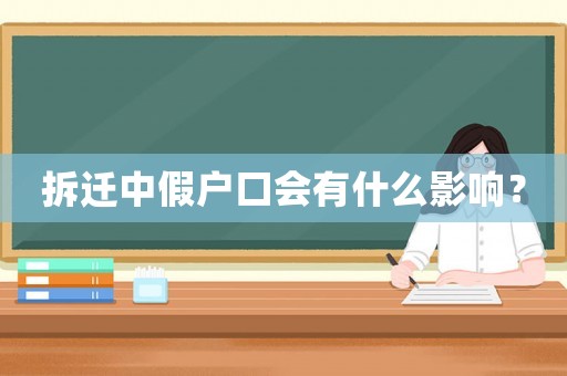 拆遷中假戶口會(huì)有什么影響？
