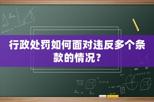 行政處罰如何面對違反多個(gè)條款的情況？